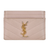 Saint Laurent Cassandre Matelassé Card Holder, front view
